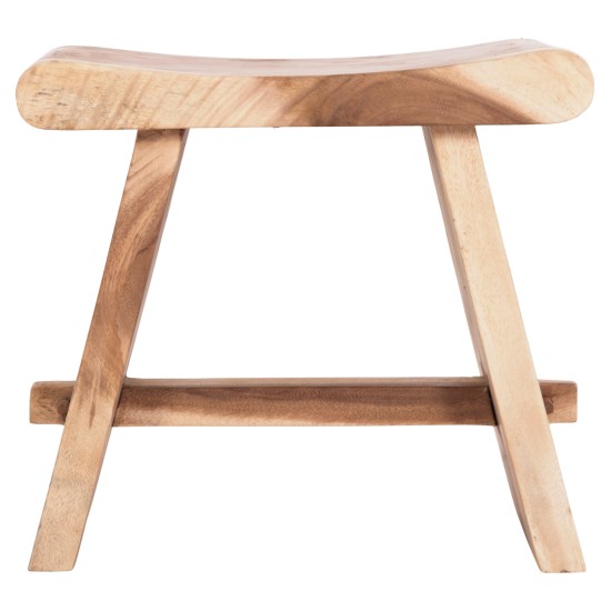 ΒΟΗΘΗΤΙΚΟ ΣΚΑΜΠΟ SADEL HM18294 ΞΥΛΟ SUAR--ΦΥΣΙΚΟ 50x30x45Υεκ.