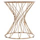 ΒΟΗΘΗΤΙΚΟ ΤΡΑΠΕΖΑΚΙ RUDY HM18037.01 ΚΕΡΑΜΙΚΟ TOP ΛΕΥΚΟ-ΜΕΤΑΛΛΟ ΧΡΥΣΟ Φ45x48,5Υεκ.