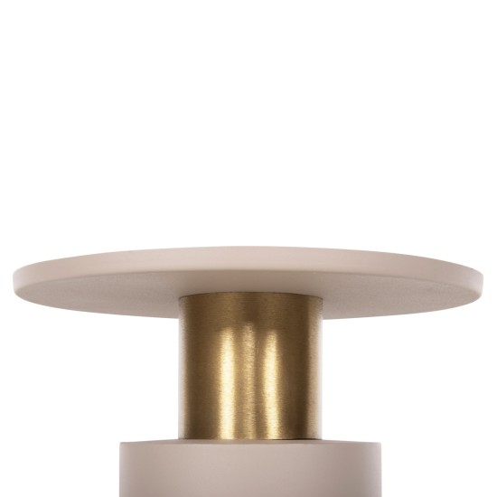 ΒΟΗΘΗΤΙΚΟ ΤΡΑΠΕΖΑΚΙ PUNJAB HM4239.03 ΜΕΤΑΛΛΟ ΣΕ ΕΚΡΟΥ-ΧΡΥΣΟΧΑΛΚΙΝΟ Φ36x47Υεκ.