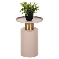 ΒΟΗΘΗΤΙΚΟ ΤΡΑΠΕΖΑΚΙ PUNJAB HM4240.03 ΜΕΤΑΛΛΟ ΣΕ ΕΚΡΟΥ-ΧΡΥΣΟΧΑΛΚΙΝΟ Φ30,5x42Υεκ.