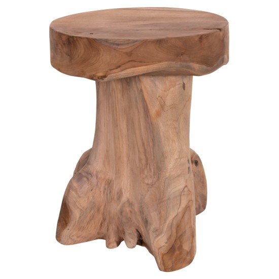 ΒΟΗΘΗΤΙΚΟ ΤΡΑΠΕΖΑΚΙ LOGG HM9351.11 ΜΑΣΙΦ ΞΥΛΟ ΤEAK ΦΥΣΙΚΟ Φ35X45Yεκ.