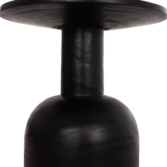 ΒΟΗΘΗΤΙΚΟ ΤΡΑΠΕΖΑΚΙ PUMBE HM9891.12 ΞΥΛΟ SUAR ΣΕ ΜΑΥΡΟ ΧΡΩΜΑ Φ40x50Υεκ