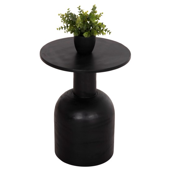 ΒΟΗΘΗΤΙΚΟ ΤΡΑΠΕΖΑΚΙ PUMBE HM9891.12 ΞΥΛΟ SUAR ΣΕ ΜΑΥΡΟ ΧΡΩΜΑ Φ40x50Υεκ