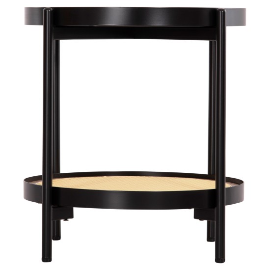 ΒΟΗΘΗΤΙΚΟ ΤΡΑΠΕΖΙ SEITZ HM18031 ΓΥΑΛΙ TOP-ΜΕΤΑΛΛΟ-RATTAN ΣΕ ΦΥΣΙΚΟ Φ50x55,5Υεκ.