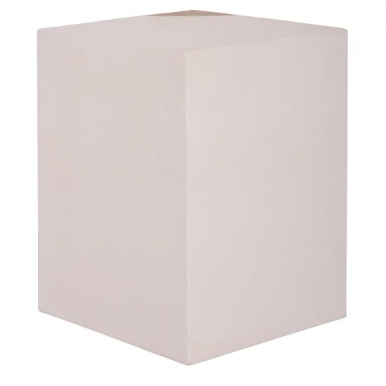 ΒΟΗΘΗΤΙΚΟ ΤΡΑΠΕΖΙ LEIA HM18163.02 FIBER CEMENT ΛΕΥΚΟ-ΞΥΛΟ TEAK 32.5x32.5x46Υεκ.