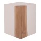 ΒΟΗΘΗΤΙΚΟ ΤΡΑΠΕΖΙ LEIA HM18163.02 FIBER CEMENT ΛΕΥΚΟ-ΞΥΛΟ TEAK 32.5x32.5x46Υεκ.