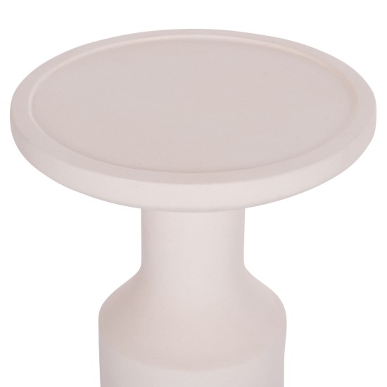 ΒΟΗΘΗΤΙΚΟ ΤΡΑΠΕΖΙ TRED(T) HM18169.02 FIBER CEMENT ΛΕΥΚΟ-ΦΥΣΙΚΟ RATTAN--Φ40x61Υεκ.