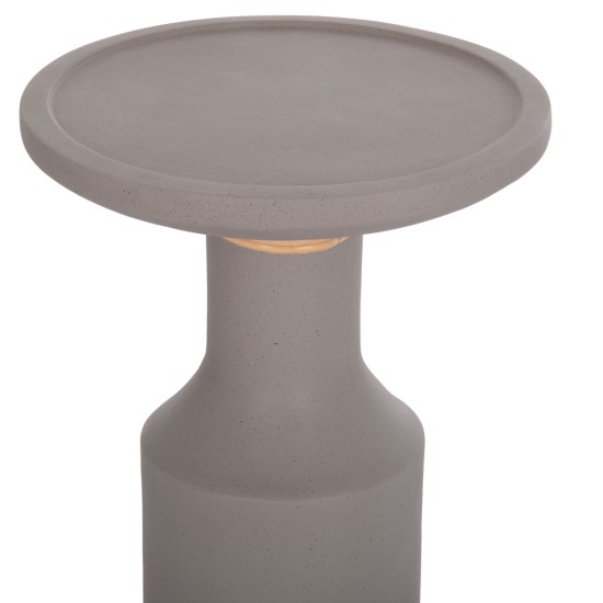 ΒΟΗΘΗΤΙΚΟ ΤΡΑΠΕΖΙ TRED(T) HM18169.03 FIBER CEMENT ΓΚΡΙ-ΦΥΣΙΚΟ RATTAN--Φ40x61Υεκ.