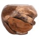 ΒΟΗΘΗΤΙΚΟ ΤΡΑΠΕΖΙ LOGGY HM18295 ΞΥΛΟ TEAK--ΦΥΣΙΚΟ 50x50x50Υεκ.