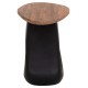 ΒΟΗΘΗΤΙΚΟ ΤΡΑΠΕΖΙ AIDA HM4692.01 FIBER CEMENT ΜΑΥΡΟ--ΞΥΛΟ TEAK TOP 47x60x59Υεκ