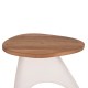 ΒΟΗΘΗΤΙΚΟ ΤΡΑΠΕΖΙ AIDA HM4692.02 FIBER CEMENT ΛΕΥΚΟ--ΞΥΛΟ TEAK TOP 47x60x59Υεκ