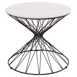 ΒΟΗΘΗΤΙΚΟ ΤΡΑΠΕΖΙ ΣΑΛΟΝΙΟΥ GRESAM HM18039.01 ΚΕΡΑΜΙΚΟ TOP-ΜΕΤΑΛΛΟ Φ50x44Υεκ.