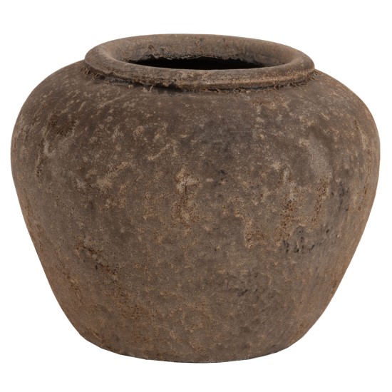 ΔΙΑΚΟΣΜΗΤΙΚΟ ΒΑΖΟ ZATI HM7931 ΤΕΡΑΚΟΤΑ ΣΕ ΓΚΡΙ ΑΠΟΧΡΩΣΗ Φ34x26Υεκ.