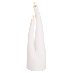 ΔΙΑΚΟΣΜΗΤΙΚΟ ΦΩΤΙΣΤΙΚΟ ΔΑΠΕΔΟΥ TUSKEN HM4702.02 FIBER CEMENT-ΛΕΥΚΟ 50x43x145Υεκ