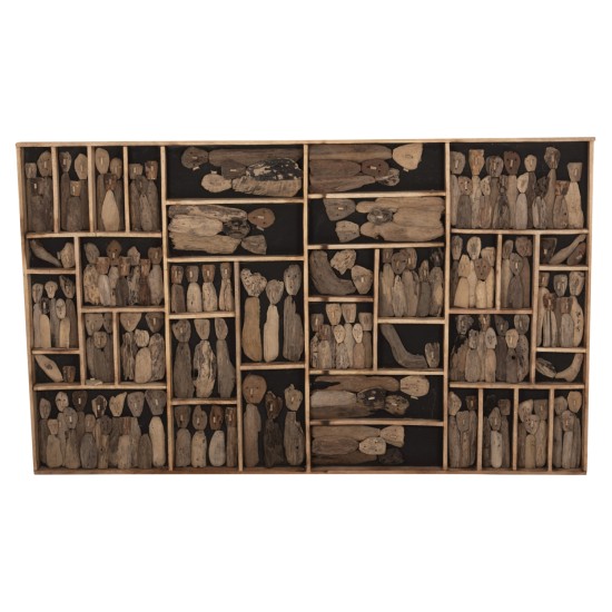 ΔΙΑΚΟΣΜΗΤΙΚΟ ΤΟΙΧΟΥ MYST HM4281 ΚΑΔΡΟ ΜΕ ΦΙΓΟΥΡΕΣ ΑΠΟ DRIFTWOOD 200x6x120Υεκ.