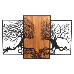 ΔΙΑΚΟΣΜΗΤΙΚΟ ΤΟΙΧΟΥ ILLUSION HM4654 ΦΥΛΛΑ ΜΕΤΑΛΛΟΥ-ΞΥΛΟ 125,5x3x79Υεκ.