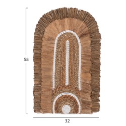 ΔΙΑΚΟΣΜΗΤΙΚΟ ΤΟΙΧΟΥ ME ΑΜΠΑΚΑ ΣΕ ΧΡΩΜΑ ΦΥΣΙΚΟ 32X58X8εκ.HM7791