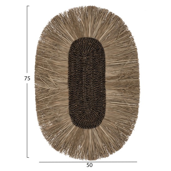 ΔΙΑΚΟΣΜΗΤΙΚΟ ΤΟΙΧΟΥ ΟΒΑΛ ΑΠΟ GRASS ΚΑΙ ΙΝΕΣ ΑΜΠΑΚΑ ΣΕ ΧΡΩΜΑ ΦΥΣΙΚΟ 60x5x90Yεκ.HM7795