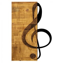 ΔΙΑΚΟΣΜΗΤΙΚΟ ΤΟΙΧΟΥ ΞΥΛΙΝΟ ΜΕ ΜΕΤΑΛΛΙΚO ΠΑΓΚΟΣΜΙΟ ΧΑΡΤΗ 85Χ58 HM7223