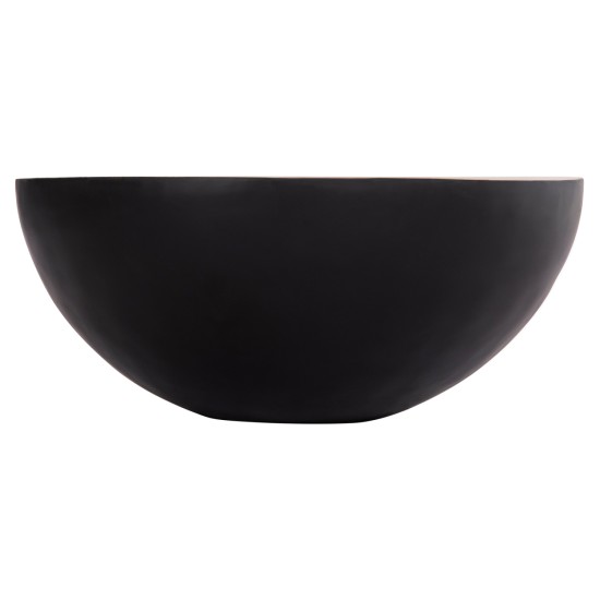 ΔΙΑΚΟΣΜΗΤΙΚΟ ΤΡΑΠΕΖΙ ΣΑΛΟΝΙΟΥ BOWL Φ90X37,5Yεκ. ΜΑΥΡΟ ΜΕ ΞΥΛΟ ΑΚΑΚΙΑΣ HM8717.21