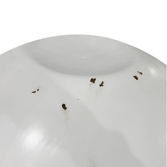 ΔΙΑΚΟΣΜΗΤΙΚΟ ΤΡΑΠΕΖΙ ΣΑΛΟΝΙΟΥ BOWL Φ91x38,5Yεκ. ΛΕΥΚΟ ΜΕ ΞΥΛΟ ΑΚΑΚΙΑΣ HM8717.23 Β'ΔΙΑΛΟΓΗΣ