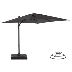 ΕΠΑΓΓΕΛΜΑΤΙΚΗ ΟΜΠΡΕΛΑ 2.7x2.7μ ΜΕ ΒΑΣΗ ΝΕΡΟΥ JAVANTE HM10857.01 ΓΚΡΙ ΑΛΟΥΜ. & ΠΑΝΙ