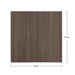 ΕΠΙΦΑΝΕΙΑ ΤΡΑΠΕΖΙΟΥ ΑΠΟ MDF 70Χ70 εκ. HM8438.03 ΔΡΥΣ ΜΑΥΡΟ