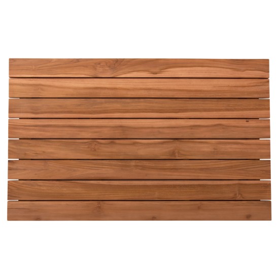 ΕΠΙΦΑΝΕΙΑ ΤΡΑΠΕΖΙΟΥ ΞΥΛΟ TEAK-ΦΥΣΙΚΟ ΟΡΘΟΓΩΝΙΑ HM6138 ΜΑΣΙΦ 130x80.5x2.5(πάχος)εκ.