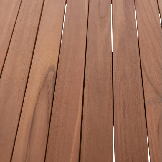 ΕΠΙΦΑΝΕΙΑ ΤΡΑΠΕΖΙΟΥ ΣΤΡΟΓΓΥΛΗ HM18133 ΞΥΛΟ TEAK--ΦΥΣΙΚΟ Φ70x4(πάχος)εκ.