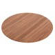 ΕΠΙΦΑΝΕΙΑ ΤΡΑΠΕΖΙΟΥ ΣΤΡΟΓΓΥΛΗ HM18134 ΞΥΛΟ TEAK--ΦΥΣΙΚΟ Φ80x4(πάχος)εκ.