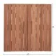 ΕΠΙΦΑΝΕΙΑ ΤΡΑΠΕΖΙΟΥ ΤΕΤΡΑΓΩΝΗ HM18135 ΞΥΛΟ TEAK--ΦΥΣΙΚΟ 60x60x4(πάχος)εκ.