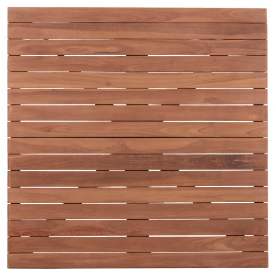 ΕΠΙΦΑΝΕΙΑ ΤΡΑΠΕΖΙΟΥ ΤΕΤΡΑΓΩΝΗ HM18137 ΞΥΛΟ TEAK--ΦΥΣΙΚΟ 80x80x4(πάχος)εκ.