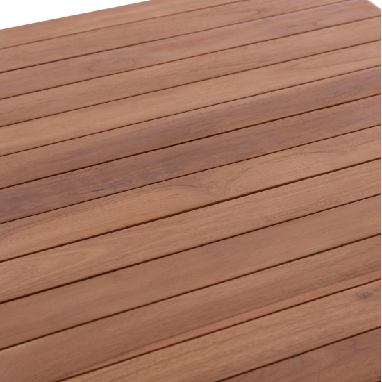 ΕΠΙΦΑΝΕΙΑ ΤΡΑΠΕΖΙΟΥ ΤΕΤΡΑΓΩΝΗ HM18137 ΞΥΛΟ TEAK--ΦΥΣΙΚΟ 80x80x4(πάχος)εκ.