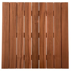 ΕΠΙΦΑΝΕΙΑ ΤΡΑΠΕΖΙΟΥ ΞΥΛΟ TEAK-ΦΥΣΙΚΟ ΤΕΤΡΑΓΩΝΗ HM6139 ΜΑΣΙΦ 80x80x4(πάχος)εκ.