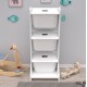 ΕΠΙΠΛΟ ΑΠΟΘΗΚΕΥΣΗΣ FRED HM18208.01 ΛΕΥΚΗ ΜΕΛΑΜΙΝΗ 44x35x107Υεκ.