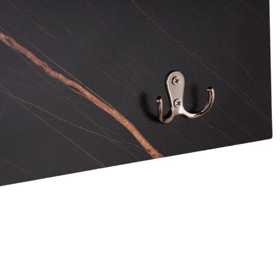 ΕΠΙΠΛΟ ΕΙΣΟΔΟΥ DELPHINE HM8876.12 ΜΕΛΑΜΙΝΗ ΣΕ ΦΥΣΙΚΟ-ΜΑΥΡΟ ΜΑΡΜΑΡΟ 80x31.5x52Yεκ