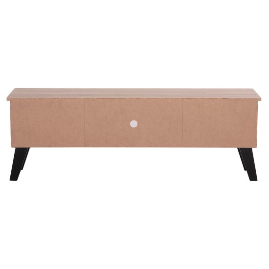 ΕΠΙΠΛΟ ΤΗΛΕΟΡΑΣΗΣ IREN HM2481.01 ΜΕΛΑΜΙΝΗ ΣΕ SONAMA OAK-ΜΑΥΡΟ 120x32,5-34x41Yεκ.