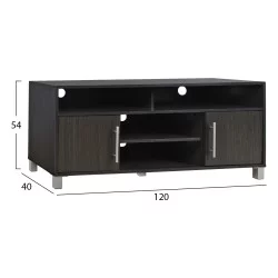 ΕΠΙΠΛΟ ΤΗΛΕΟΡΑΣΗΣ ΜΕΛΑΜΙΝΗΣ DANNA HM2202.01 ZEBRANO 120x40x54 εκ.