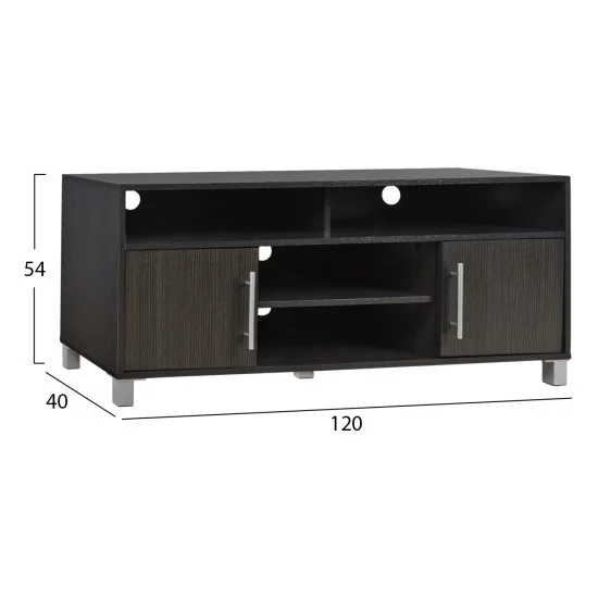 ΕΠΙΠΛΟ ΤΗΛΕΟΡΑΣΗΣ ΜΕΛΑΜΙΝΗΣ DANNA HM2202.01 ZEBRANO 120x40x54 εκ.
