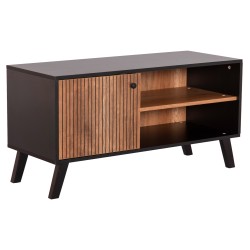 ΕΠΙΠΛΟ ΤΗΛΕΟΡΑΣΗΣ ΜΕΛΑΜΙΝΗΣ KRUDEN HM9443.11 ΜΑΥΡΟ-ΦΥΣΙΚΟ 100x40x51Υεκ.