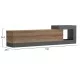 ΕΠΙΠΛΟ ΤΗΛΕΟΡΑΣΗΣ ΤΟΙΧΟΥ ESSENZA HM18372.13 ΜΕΛΑΜΙΝΗ OAK/ΓΚΡΙ 150x29.6x38.6Υεκ.