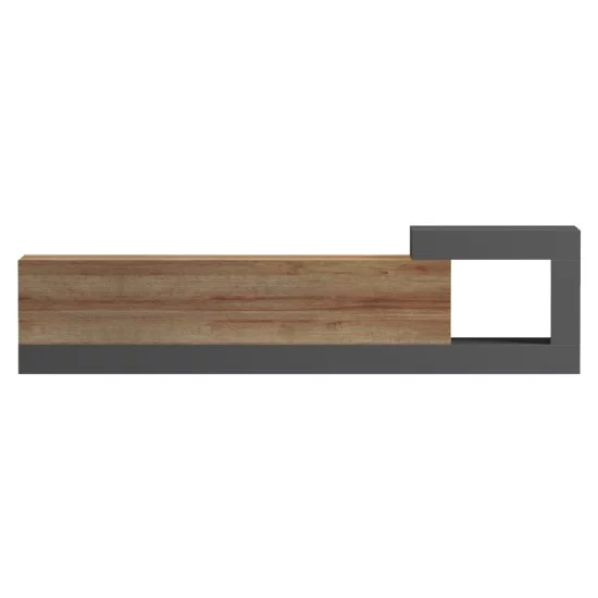 ΕΠΙΠΛΟ ΤΗΛΕΟΡΑΣΗΣ ΤΟΙΧΟΥ ESSENZA HM18372.13 ΜΕΛΑΜΙΝΗ OAK/ΓΚΡΙ 150x29.6x38.6Υεκ.