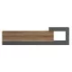 ΕΠΙΠΛΟ ΤΗΛΕΟΡΑΣΗΣ ΤΟΙΧΟΥ ESSENZA HM18372.13 ΜΕΛΑΜΙΝΗ OAK/ΓΚΡΙ 150x29.6x38.6Υεκ.