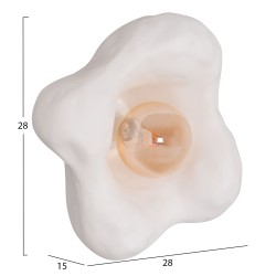 ΕΠΙΤΟΙΧΙΟ ΦΩΤΙΣΤΙΚΟ LUXON HM4701.02M FIBER CEMENT ΣΕ ΛΕΥΚΟ 28x15x28Υεκ.