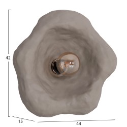 ΕΠΙΤΟΙΧΙΟ ΦΩΤΙΣΤΙΚΟ LUXON HM4701.03L FIBER CEMENT ΣΕ ΓΚΡΙ 44x15x42Υεκ.