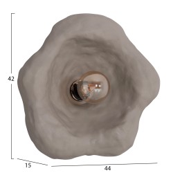 ΕΠΙΤΟΙΧΙΟ ΦΩΤΙΣΤΙΚΟ LUXON HM4701.03L FIBER CEMENT ΣΕ ΓΚΡΙ 44x15x42Υεκ.