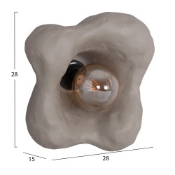 ΕΠΙΤΟΙΧΙΟ ΦΩΤΙΣΤΙΚΟ LUXON HM4701.03M FIBER CEMENT ΣΕ ΓΚΡΙ 28x15x28Υεκ.