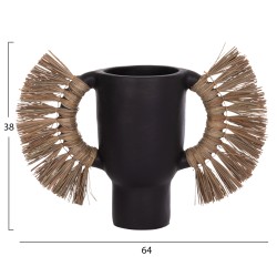 ΕΠΙΤΡΑΠΕΖΙΟ ΔΙΑΚΟΣΜΗΤΙΚΟ ΒΑΖΟ ALICA HM4668.01L ΜΑΥΡΗ ΤΕΡΑΚΟΤΑ & GRASS--64x22x38Υεκ ΕΠΙΤΡΑΠΕΖΙΟ ΔΙΑΚΟΣΜΗΤΙΚΟ ΒΑΖΟ ALICA HM4668.01L ΜΑΥΡΗ ΤΕΡΑΚΟΤΑ & GRASS--64x22x38Υεκ