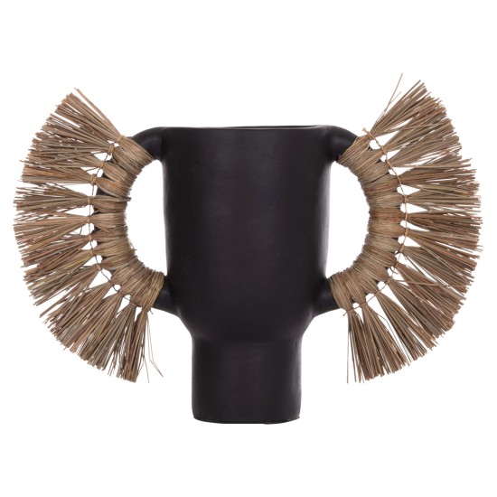 ΕΠΙΤΡΑΠΕΖΙΟ ΔΙΑΚΟΣΜΗΤΙΚΟ ΒΑΖΟ ALICA HM4668.01L ΜΑΥΡΗ ΤΕΡΑΚΟΤΑ & GRASS--64x22x38Υεκ ΕΠΙΤΡΑΠΕΖΙΟ ΔΙΑΚΟΣΜΗΤΙΚΟ ΒΑΖΟ ALICA HM4668.01L ΜΑΥΡΗ ΤΕΡΑΚΟΤΑ & GRASS--64x22x38Υεκ