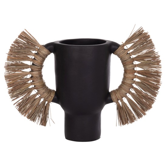 ΕΠΙΤΡΑΠΕΖΙΟ ΔΙΑΚΟΣΜΗΤΙΚΟ ΒΑΖΟ ALICA HM4668.01L ΜΑΥΡΗ ΤΕΡΑΚΟΤΑ & GRASS--64x22x38Υεκ ΕΠΙΤΡΑΠΕΖΙΟ ΔΙΑΚΟΣΜΗΤΙΚΟ ΒΑΖΟ ALICA HM4668.01L ΜΑΥΡΗ ΤΕΡΑΚΟΤΑ & GRASS--64x22x38Υεκ